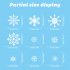 8 Sheets 480pcs PVC Christmas Snowflakes Window Decals Stickers Self adhesive Double sided Design Xmas Winter Window Decoration 21 x 29CM x 8