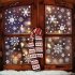 8 Sheets 480pcs PVC Christmas Snowflakes Window Decals Stickers Self adhesive Double sided Design Xmas Winter Window Decoration 21 x 29CM x 8