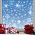 8 Sheets 480pcs PVC Christmas Snowflakes Window Decals Stickers Self adhesive Double sided Design Xmas Winter Window Decoration 21 x 29CM x 8