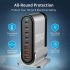 8 in 1 USB Hub 200W 8 Ports USB Charging Station Hub Adapter 5 USB A 3 USB C Multiport USB C Splitter US Plug