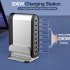 8 in 1 USB Hub 200W 8 Ports USB Charging Station Hub Adapter 5 USB A 3 USB C Multiport USB C Splitter US Plug