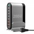8 in 1 USB Hub 200W 8 Ports USB Charging Station Hub Adapter 5 USB A 3 USB C Multiport USB C Splitter US Plug