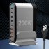 8 in 1 USB Hub 200W 8 Ports USB Charging Station Hub Adapter 5 USB A 3 USB C Multiport USB C Splitter US Plug