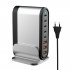 8 in 1 USB Hub 200W 8 Ports USB Charging Station Hub Adapter 5 USB A 3 USB C Multiport USB C Splitter US Plug