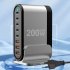 8 in 1 USB Hub 200W 8 Ports USB Charging Station Hub Adapter 5 USB A 3 USB C Multiport USB C Splitter US Plug