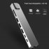 8 in 1 Usb  C  Hub Type C 3 1 To 4k Hdmi Adapter with Rj45 Sd tf Card Reader Pd Fast Charge Grey