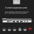 8 in 1 Usb  C  Hub Type C 3 1 To 4k Hdmi Adapter with Rj45 Sd tf Card Reader Pd Fast Charge Grey