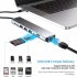 8 in 1 Usb  C  Hub Type C 3 1 To 4k Hdmi Adapter with Rj45 Sd tf Card Reader Pd Fast Charge Grey