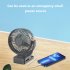 8 inch Clip On Fan  Remote Control Portable Fan With Adjustable Night Light  3 Speeds Strong Airflow And Quiet Operation Fan For Office Dorm Bedroom Strolle bla