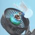 8 inch Clip On Fan  Remote Control Portable Fan With Adjustable Night Light  3 Speeds Strong Airflow And Quiet Operation Fan For Office Dorm Bedroom Strolle bla