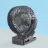 8 inch Clip On Fan  Remote Control Portable Fan With Adjustable Night Light  3 Speeds Strong Airflow And Quiet Operation Fan For Office Dorm Bedroom Strolle bla