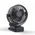 8 inch Clip On Fan  Remote Control Portable Fan With Adjustable Night Light  3 Speeds Strong Airflow And Quiet Operation Fan For Office Dorm Bedroom Strolle bla