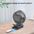 8 inch Clip On Fan  Remote Control Portable Fan With Adjustable Night Light  3 Speeds Strong Airflow And Quiet Operation Fan For Office Dorm Bedroom Strolle bla