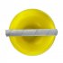 8 inch Crystal Singing Bowl B tone Multi color Crystal Music Bowl with Rubber Stick Percussion Instrument Yellow