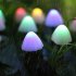 8 mode Solar String Lights Mushroom Shape Decorative  Light Outdoor Garden Lamp Color 20 lights 5 meters