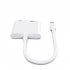 8 pin Hdmi compatible Adapter  Cable 4k Av Hd Tv 5 0 Gbps For Ios 9 10 11 12 13 14 White