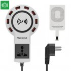 8 port USB charging station with Qi wireless charging pad and iPhone Qi receiver let you recharge your phone without the need of cables