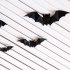 80 160Pcs 3D Horrible Bat Shape Wall Sicker for Home Showcase Halloween Party Decor 160pcs