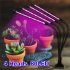 80 Led 4 Heads Grow  Light 3 Light Setting 10 Dimmable Levels 360 Degree Adjustable Plant Growing Lamp For Indoor Plant Hydroponics 4 heads