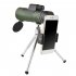 80 x 100 Monocular Telescope  With BAK 4 Prism And FMC Lens  High Power Single Tube Outdoor Telescope With 360   Tripod For Travel  Hiking green
