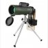 80 x 100 Monocular Telescope  With BAK 4 Prism And FMC Lens  High Power Single Tube Outdoor Telescope With 360   Tripod For Travel  Hiking black