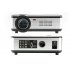 800 Lumen HD LCD Projector that uses a 5 5 inch TFT polycrystalline silicon active matrix has a 2000 to 1 contrast ratio can cast pictures of 150 inch