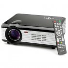 800 Lumen HD LCD Projector that uses a 5 5 inch TFT polycrystalline silicon active matrix has a 2000 to 1 contrast ratio can cast pictures of 150 inch