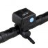 800 Lumen LED Bike Light with 5 lighting modes and 1200mAh battery comes with two mounting brackets for quick and easy use on multiple bikes