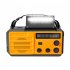 8000mah Emergency Radio Portable Power Bank With Solar Charge Hand Crank Battery Powered Sos Alarm Noaa Am fm Led Torch For Outdoor Emergency orange