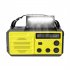 8000mah Emergency Radio Portable Power Bank With Solar Charge Hand Crank Battery Powered Sos Alarm Noaa Am fm Led Torch For Outdoor Emergency green