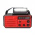 8000mah Emergency Radio Portable Power Bank With Solar Charge Hand Crank Battery Powered Sos Alarm Noaa Am fm Led Torch For Outdoor Emergency green