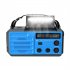 8000mah Emergency Radio Portable Power Bank With Solar Charge Hand Crank Battery Powered Sos Alarm Noaa Am fm Led Torch For Outdoor Emergency green
