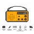 8000mah Emergency Radio Portable Power Bank With Solar Charge Hand Crank Battery Powered Sos Alarm Noaa Am fm Led Torch For Outdoor Emergency green