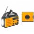 8000mah Emergency Radio Portable Power Bank With Solar Charge Hand Crank Battery Powered Sos Alarm Noaa Am fm Led Torch For Outdoor Emergency green