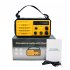 8000mah Emergency Radio Portable Power Bank With Solar Charge Hand Crank Battery Powered Sos Alarm Noaa Am fm Led Torch For Outdoor Emergency green