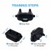 800m Electric Dog Training Collar with Remote Rechargeable with Lcd Display Trainer Black 1 to 2