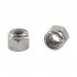 80Pcs Hex Nut Assortment Set Nylon Locking Nuts Hardware Kit 8 Specifications Hex Locking Nuts Hardware silver