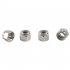 80Pcs Hex Nut Assortment Set Nylon Locking Nuts Hardware Kit 8 Specifications Hex Locking Nuts Hardware silver