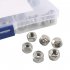 80Pcs Hex Nut Assortment Set Nylon Locking Nuts Hardware Kit 8 Specifications Hex Locking Nuts Hardware silver