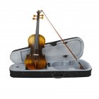 81 27 14CM 4 4 Violin Natural Acoustic Solid Wood Violin Fiddle with Case Rosin Sets With EQ