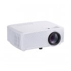 816 LED Projector 1200Lumens Home Entertainment Theater Home Use HD Mini Projector Support SD HDMI USB VGA white_European regulations