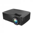 816 LED Projector 1200Lumens Home Entertainment Theater Home Use HD Mini Projector Support SD HDMI USB VGA black_European regulations