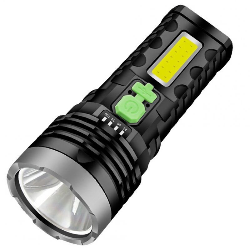 822led Portable Led Torch Strong Light Usb Rechargeable Long-range Flashlight For Household Outdoor Travel 822 green - solar models