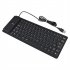 85 key Flexible Soft Silicone Keyboard Waterproof Dustproof Desktop Usb Roll Up Keyboard For Pc Laptop Notebook black
