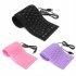 85 key Flexible Soft Silicone Keyboard Waterproof Dustproof Desktop Usb Roll Up Keyboard For Pc Laptop Notebook pink