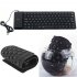 85 key Flexible Soft Silicone Keyboard Waterproof Dustproof Desktop Usb Roll Up Keyboard For Pc Laptop Notebook black