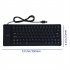 85 key Flexible Soft Silicone Keyboard Waterproof Dustproof Desktop Usb Roll Up Keyboard For Pc Laptop Notebook black