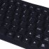 85 key Flexible Soft Silicone Keyboard Waterproof Dustproof Desktop Usb Roll Up Keyboard For Pc Laptop Notebook black