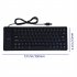 85 key Flexible Soft Silicone Keyboard Waterproof Dustproof Desktop Usb Roll Up Keyboard For Pc Laptop Notebook blue