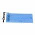 85 key Flexible Soft Silicone Keyboard Waterproof Dustproof Desktop Usb Roll Up Keyboard For Pc Laptop Notebook blue